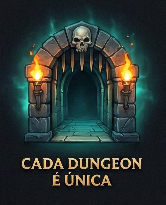 Ícone Cada Dungeon é Única