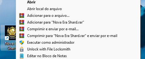 Clique com botão direito e selecione Executar como administrador
